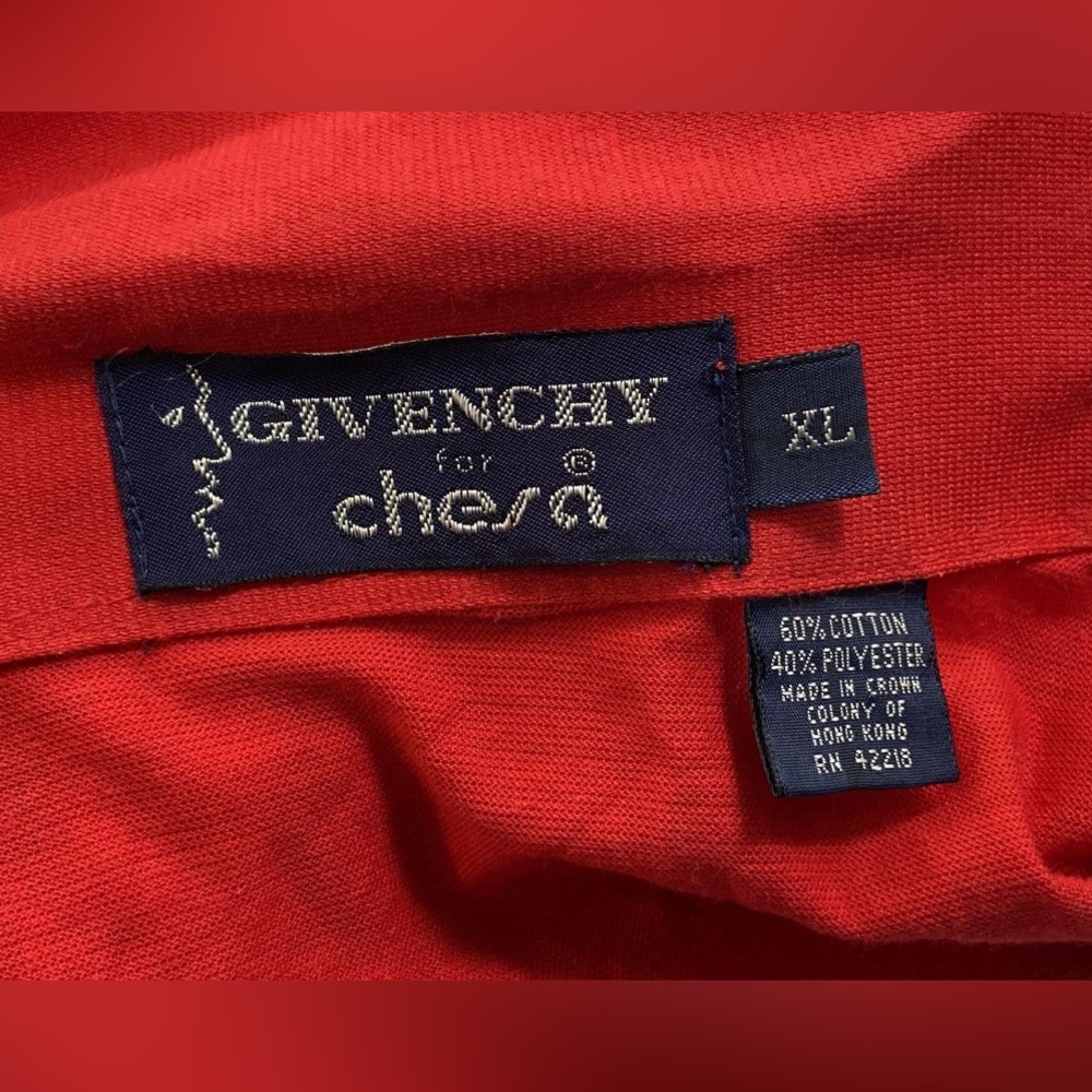 Givenchy Red Cotton-Polyester Blend Button Up Blo… - image 2
